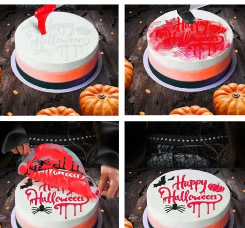 Happy halloween kage dekoration - 25cm
