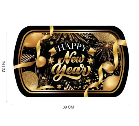 Happy new year bakke - 39x24cm