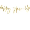 Happy New Year banner i guld