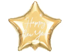 Happy new year Folie stjerne ballon