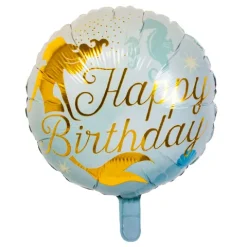 Havfrue folieballon Happy birthday