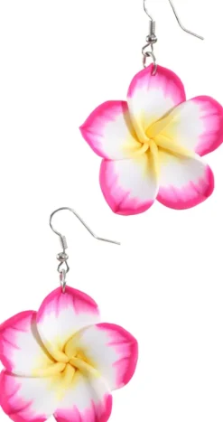 Hawaii øreringe med blomst