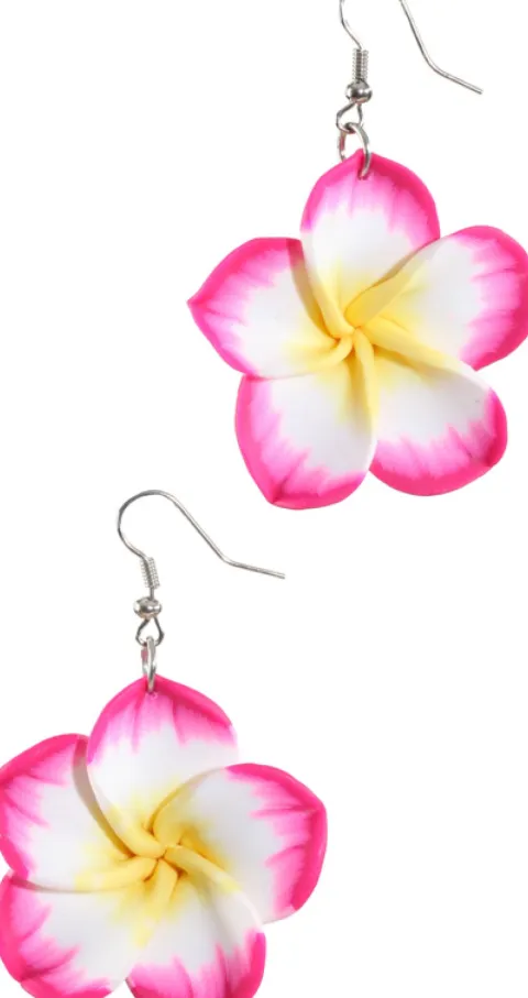Hawaii øreringe med blomst