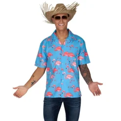 Hawaii Skjorte, Flamingo