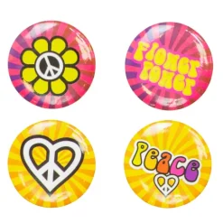 4 Hippie Badges