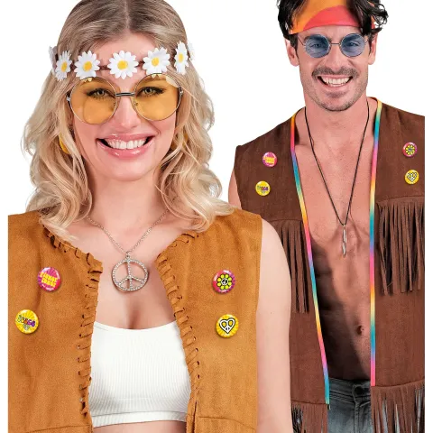 4 Hippie Badges