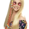 Hippie Paryk kvinde BLOND med perler
