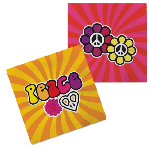 Hippie Peace servietter