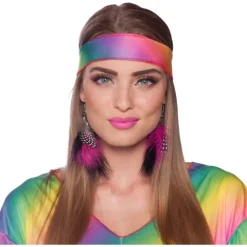 Hippie øreringe med fjer