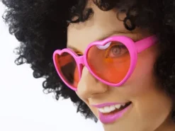 Hjertebriller PINK med PINK glas