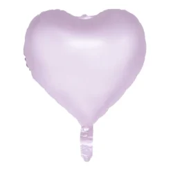 Hjerte folieballon pastel lilla