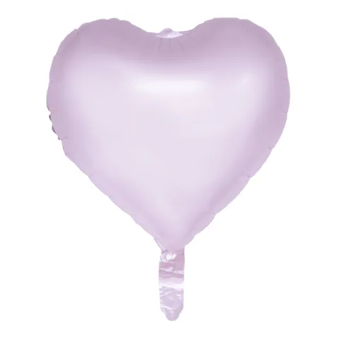 Hjerte folieballon pastel lilla