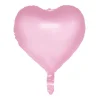 Hjerte folieballon pastel Lyserød