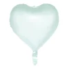 Hjerte folieballon pastel Mintgrøn