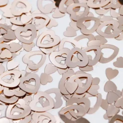 Hjerte konfetti i Rosegold