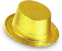 Høj Hat med guld glitter