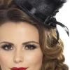 Høj hat mini Tophat i sort