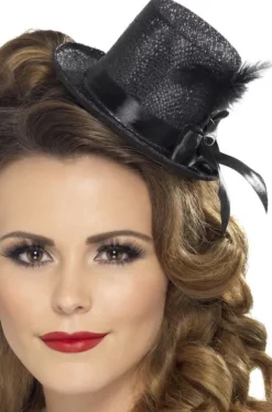 Høj hat mini Tophat i sort