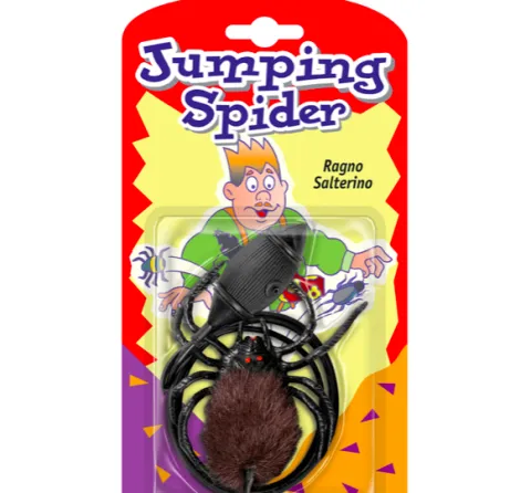 Hoppende edderkop prank