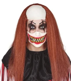 Horror klovn halvmaske Payaso