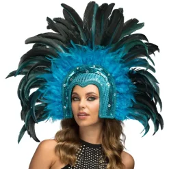 Hovedpynt Samba turquoise