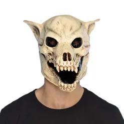 Hundeskelet maske i latex
