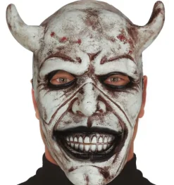 Hvid Djævel maske Latex