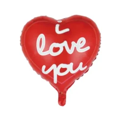 I Love You hjerte ballon