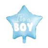its a Boy folieballon stjerne i lyseblå