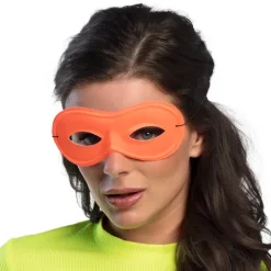 Øjenmaske i neon orange