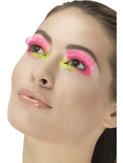 Øjenvipper sæt i neonpink