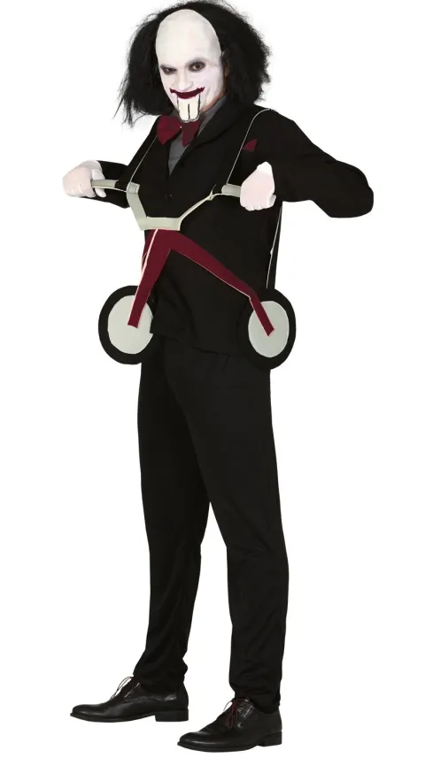 Jigsaw kostume med cykel
