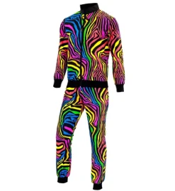 Joggingsæt med neon-striber