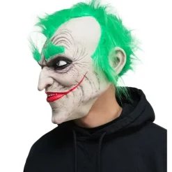 Joker maske med hår Latex