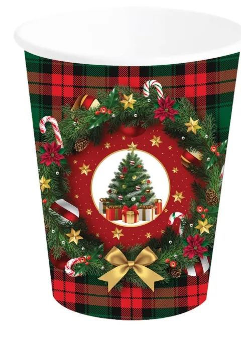 Julekopper med juletræ