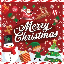 Juleservietter - Merry Christmas
