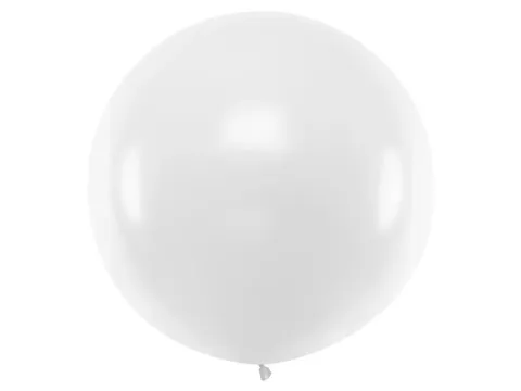 Jumbo ballon hvid ø100