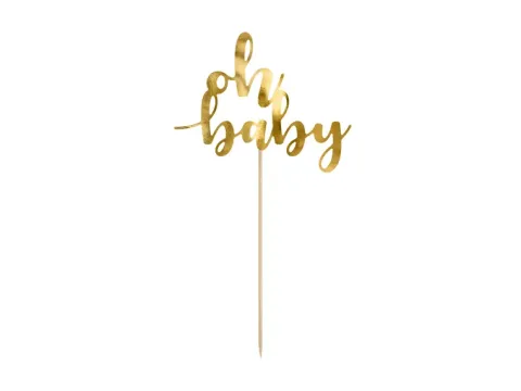 Kagetopper "Oh Baby" Guld