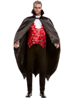 Kappe lang Satin Deluxe Bat Cape