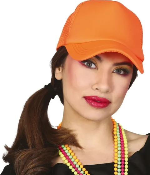 Kasket i neon-orange