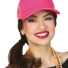 Kasket i neon-pink
