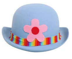 klovnehat med blomst - filt
