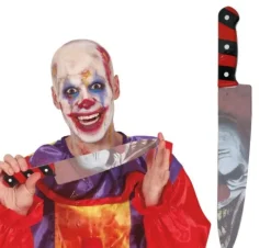Klovne kniv til halloween - 37cm