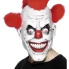 Klovne maske med rød hår