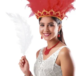 Kæmpe Hvide Strudsefjer – 12 stk. 50 cm