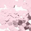 Konfetti firkant metallic - rosa guld