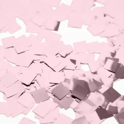 Konfetti firkant metallic - rosa guld