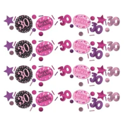 Konfetti 30 Sparkling pink