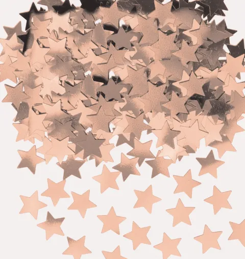 Konfetti stjerner i rosegold