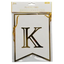 Konfirmation Banner med guld skrift